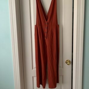 Burnt Orange Sienna Sky Jumpsuit Size M